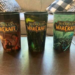 World of Warcraft AM/PM Cup 32oz Blizzard Lot of 3
